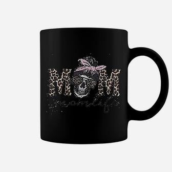 Mom Life Leopard Skull Graphic Coffee Mug - Thegiftio UK