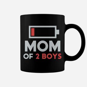 Mom Of 2 Boys Shirt Gift From Son Mothers Day Birthday Women Coffee Mug | Crazezy UK