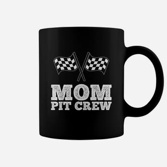 Mom Pit Crew Hosting Car Race Birthday Party Coffee Mug | Crazezy AU