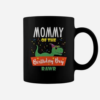 Mommy Of The Birthday Boy Dinosaur Party Fun Family Matching Coffee Mug | Crazezy UK