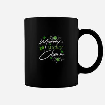Mommys Lucky Charm I St Patricks Day Pregnancy Announcement Coffee Mug - Monsterry