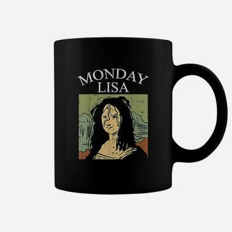 Monday Lisa Funny Monalisa Pun Meme Art Parody Painter Gift Coffee Mug | Crazezy AU