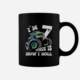 Monster Truck 7Th Birthday Coffee Mug | Crazezy