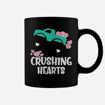 Monster Truck Matching Family Valentines Day Red Coffee Mug - Monsterry CA