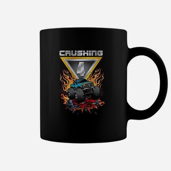 Monster Trucks Crushing 4 Boys Coffee Mug | Crazezy UK