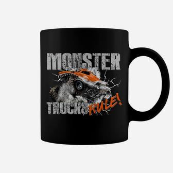 Monster Trucks Rule Hoodie For Boys Coffee Mug | Crazezy