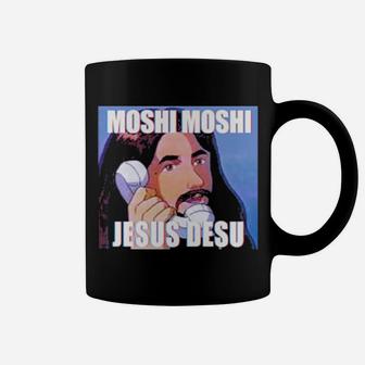 Moshi Moshi Jesus Desu Coffee Mug - Monsterry