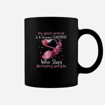 Mothers Day My Spirit Animal Is A Grumpy Flamingo Lover Coffee Mug | Crazezy AU