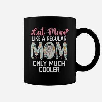 Mothers Day Shirt For Mom From Daughter & Son - Cat Mom Coffee Mug | Crazezy DE