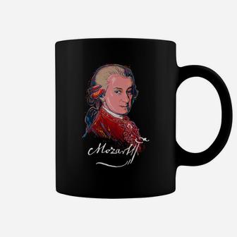 Mozart-Colorful Portrait-Music-Classical-Piano-Composor Coffee Mug | Crazezy DE