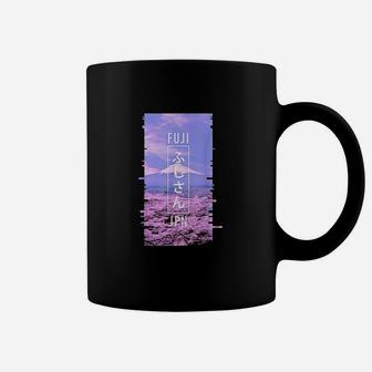 Mt Fuji Japan Glitch Art Japanese Otaku Vaporwave Coffee Mug - Thegiftio UK