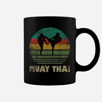 Muay Thai Martial Arts Retro For Vintage Men Women Kids Coffee Mug | Crazezy