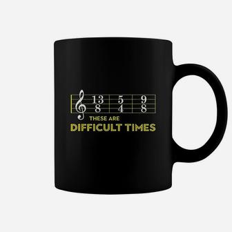 Musician Sheet Music These Are Difficult Times Coffee Mug - Thegiftio UK