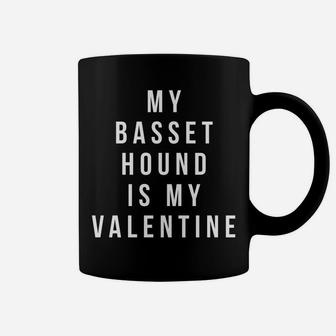 My Basset Hound Is My Valentine Coffee Mug - Thegiftio UK