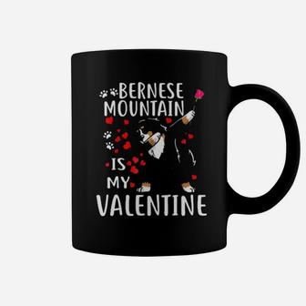 My Bernese Mountain Is My Valentines Day Couple Coffee Mug - Monsterry CA