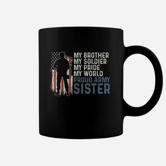 My Brother My Soldier Hero Proud Army Sister Women Coffee Mug | Crazezy CA