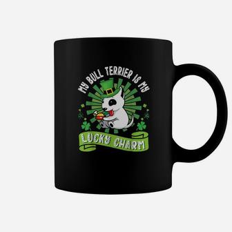 My Bull Terrier Dog Is My Lucky Charm Patrick Day Dad Mom Coffee Mug - Monsterry