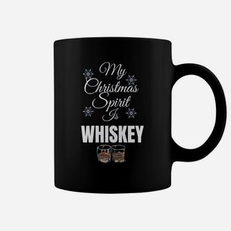 My Christmas Spirit Is Whiskey Shirt Christmas Drinking Gift Sweatshirt Coffee Mug | Crazezy DE