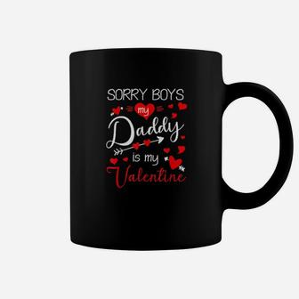 My Daddy Is My Valentine Gift For Daddy Valentines Day Coffee Mug - Monsterry UK