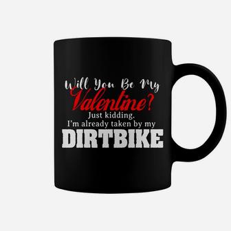My Dirtbike Is My Valentine Brappy Valentines Day Coffee Mug - Thegiftio UK