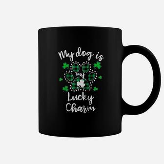 My Dog Is My Lucky Charm Shamrock St Patricks Day Coffee Mug | Crazezy