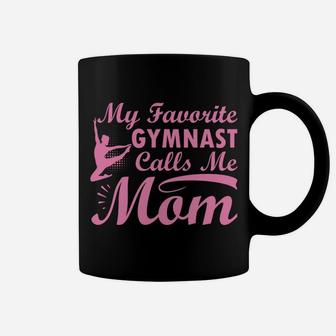 My Favorite Gymnast Calls Me Mom Gymnastic Dog Lover Coffee Mug | Crazezy