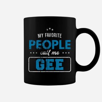 My Favorite People Call Me Gee Vintage Grandpa Coffee Mug | Crazezy