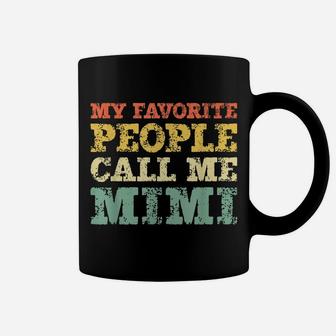 My Favorite People Call Me Mimi Vintage Gift Christmas Coffee Mug | Crazezy CA