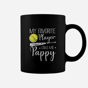 My Favorite Player Calls Me Pappy Grandpa Coffee Mug | Crazezy CA