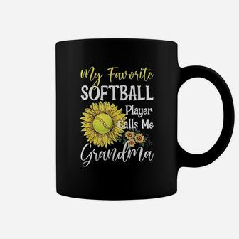 My Favorite Softball Player Calls Me Grandma Coffee Mug - Thegiftio UK