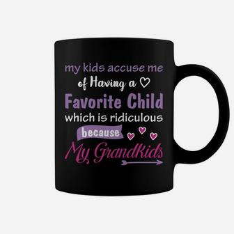 My Grandkids Are My Favorite Funny Tees For Grandma Mother's Coffee Mug | Crazezy