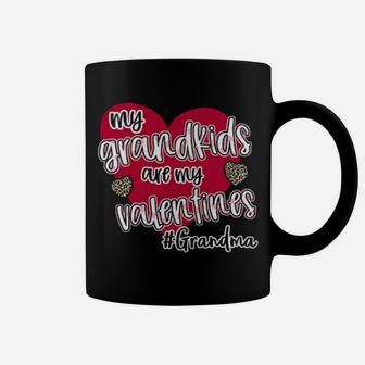 My Grandkids Are My Valentines Grandma Plaid Coffee Mug - Monsterry