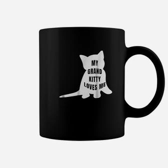 My Grandkitty Loves Me For Grandma Of Cats Or Kittens Coffee Mug | Crazezy