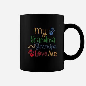 My Grandma And Grandpa Love Me Coffee Mug | Crazezy DE