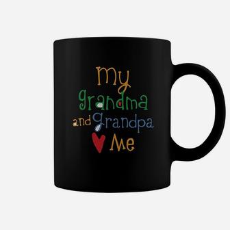 My Grandpa And Grandma Loves Me Grandparent Coffee Mug | Crazezy AU