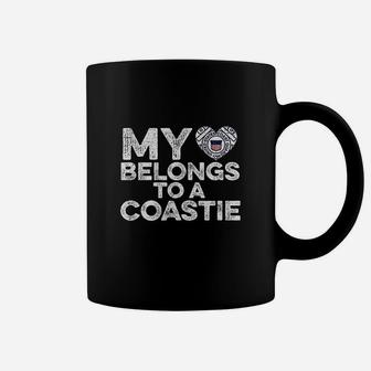 My Heart Belongs To A Guardsman Love Coast Guard Coffee Mug | Crazezy