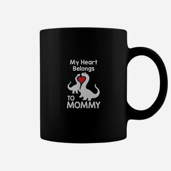 My Heart Belongs To Mommy Trex Love Coffee Mug - Thegiftio UK