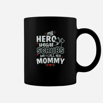 My Hero Wears And I Call Her Mommy Cute Baby Coffee Mug | Crazezy CA