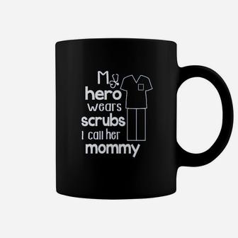 My Hero Wears Mommy Baby Romper Coffee Mug | Crazezy CA