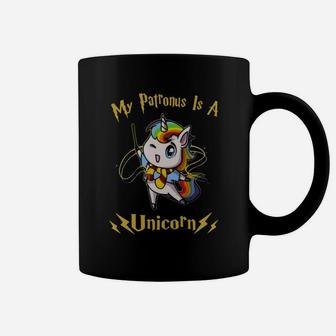 My Patronus Is A Unicorn Shirt Coffee Mug - Thegiftio UK
