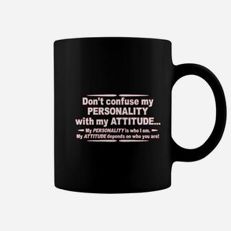 My Personality With My Attitude Coffee Mug - Thegiftio UK