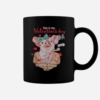 My Pig Is My Valentine Apparel Animals Lover Farm Gifts Coffee Mug - Monsterry