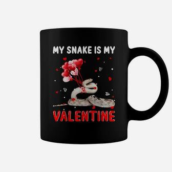 My Snake Is My Valentine Animals Lover Gifts Coffee Mug - Monsterry UK