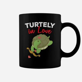 My Turtle Is My Valentine Sea Turtles Cupid Valentines Day Coffee Mug - Monsterry CA