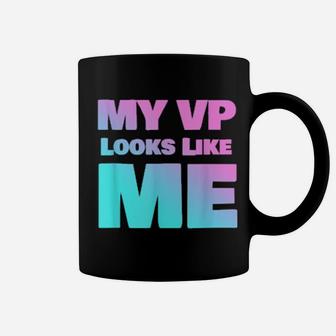 My Vp Looks Like Me Cute Pink And Blue Vice President Coffee Mug - Monsterry