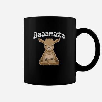 Namaste Meditating Zen Goat Yoga Baaamaste Coffee Mug | Crazezy
