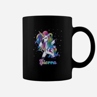 Name Personalized Custom Rainbow Unicorn Dabbing Coffee Mug | Crazezy UK