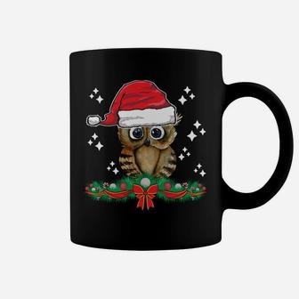 Nana Owl Santa Funny Christmas Xmas Matching Family Pajama Sweatshirt Coffee Mug | Crazezy