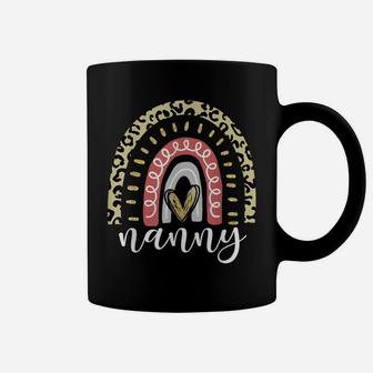Nanny Life Funny Boho Rainbow Family Matching Coffee Mug | Crazezy