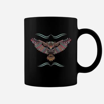 Native American Short Eared Owl Coffee Mug | Crazezy